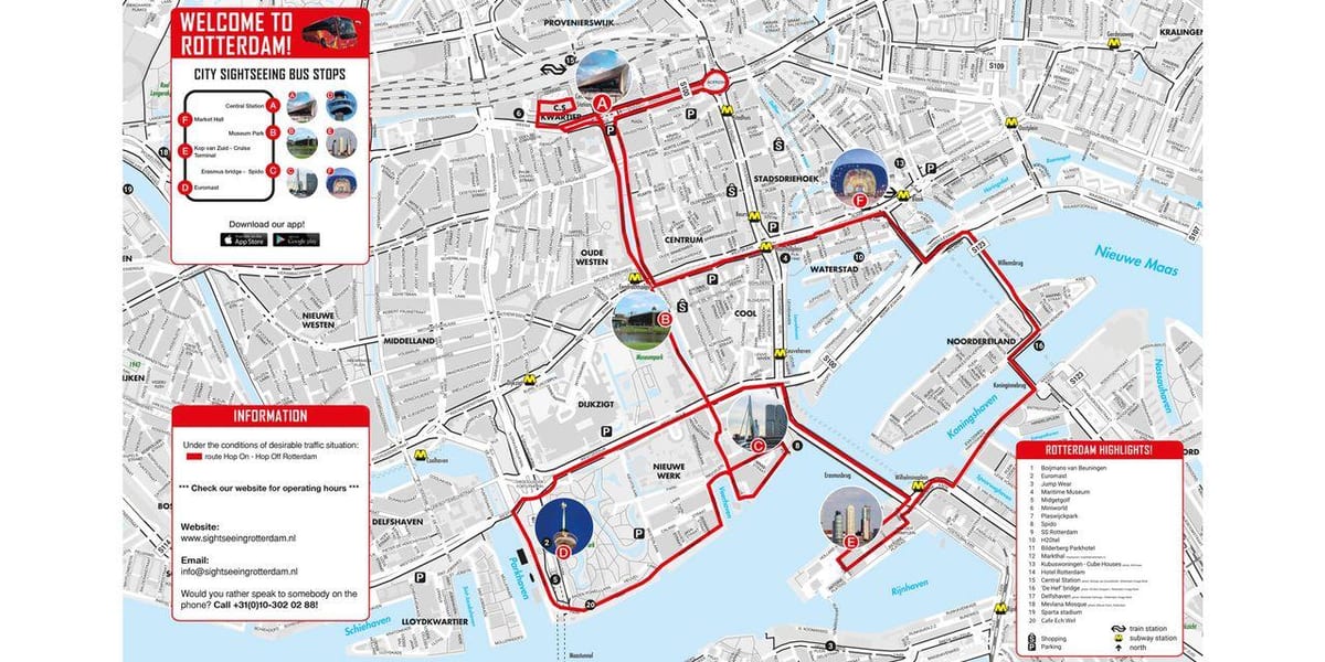 Térkép Rotterdam busz 