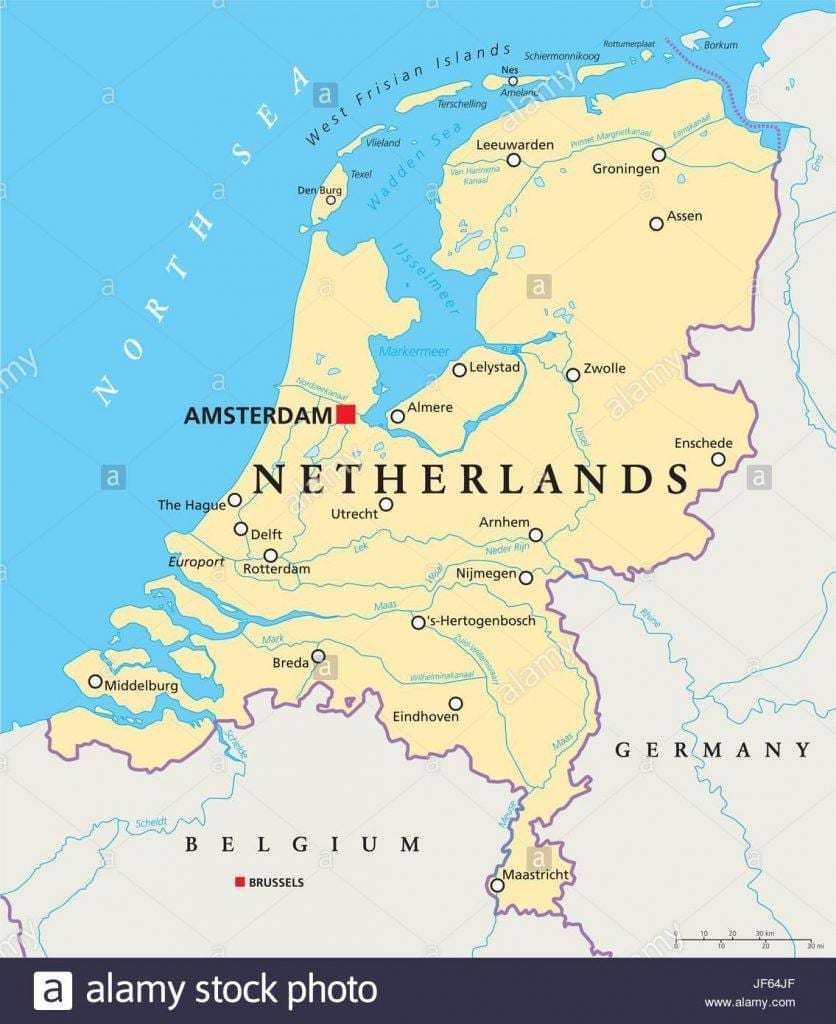 Térkép Rotterdam, amszterdam