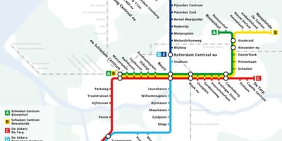 A hágai metró térkép