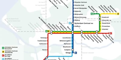 Ret térkép Rotterdam