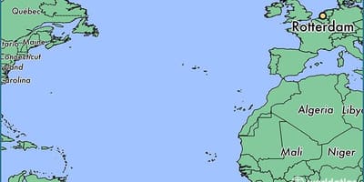 Térkép Rotterdam a világ 