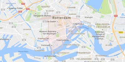 Rotterdam centre térkép