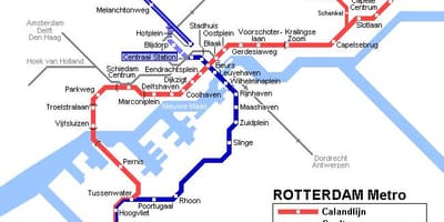 Rotterdam közlekedési térkép