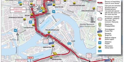 Térkép Rotterdam maraton 