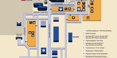 Térkép Rotterdam repülőtér 