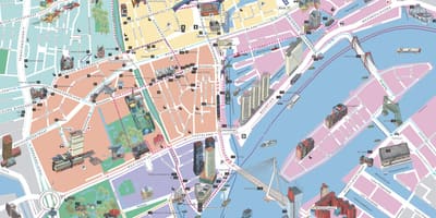 Térkép Rotterdam turista látványosságok 
