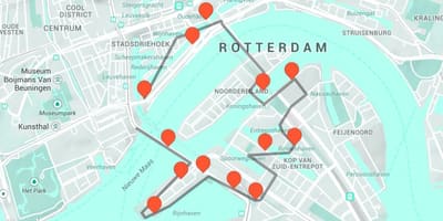 Térkép Rotterdami építészeti 
